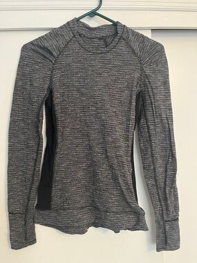 Lululemon Active Long-Sleeve Top - charcoal heather